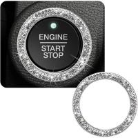 ราคา รถ บลิง คริสตัล พลอยเทียม เครื่องยนต์เริ่มต้นแหวน ง เอแคลส์,เพชรประกายรถผลักดันปุ่มเริ่มต้นแหวนจุดระเบิด,กุญแจอัตโนมัติจุดระเบิดลูกบิดแหวนตกแต่งสําหรับผู้หญิงสาว(สีขาว) (26092855661)