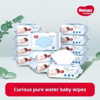 ราคา Curious Pure Water Baby Wet Wipes 80p Newborn wet wipes, refreshing and clean hands, mouth and bottom (51051649433)