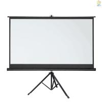 ราคา ✕✳72 inches Projector Screen with Tripod Stand 16:9 Portable Projection Screen 4K 3D Projector Movies Screen for Home Of (8585727724)
