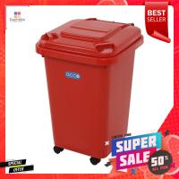 ราคา ถังขยะฝาเปิดปิดมีล้อ ACCO CLEAN 60 ลิตร สีแดงDUSTBIN WITH WHEELS ACCO CLEAN 60L RED (20748079674)
