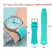 ราคา คุณภาพสูง FKM Fluoro สายนาฬิกายางสําหรับ Citizen TSUYOSA Collection NJ0150 NJ0151ME สายนาฬิกาซิลิโคน Quick Release สร้อยข้อมือ (27114071781)