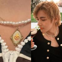 ราคา [READY] BTS V Taehyung Brandy Melville Gold สร้อยคอหัวใจศักดิ์สิทธิ์ | สร้อยคอ Taehyung V BTS | สร้อยคอสมาชิก BTS (21686361951)