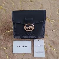 ราคา Coach ของแท้ กระเป๋าสตางค์ 2 พับเล็ก สีดินิม Georgie Small Wallet (23817532572)