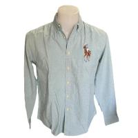 ราคา ralph lauren เสื้อเชิ้ตแขนยาว สีเขียวฟ้า เนื้อผ้าดีแบรนด์แท้ (24476118208)