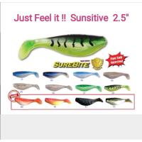 ราคา เหยื่อ​ปลอม​ตกปลา​ อุปกรณ์​ตกปลา​ ปลายาง JAPAN SURE​ BITE​ WRIGGLY​ SHAD​ 2" นิ้ว / 2.5" นิ้ว (29081143315)