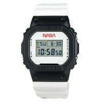 ราคา Casio G-Shock นาฬิกาข้อมือผู้ชาย สายเรซิ่น รุ่น DW-5600NASA21 - สีขาว/ดำ (11514967293)