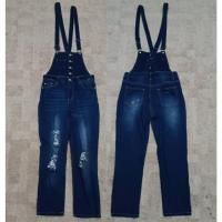 ราคา ชุดเอี๊ยมยีนส์ ชุดเอี๊ยมช่าง ชุดเอี๊ยมแฟชั่น ชุดหมียีนส์ Jeans overalls มือ 2 ของญี่ปุ่น ไซส์ M 61-89 (29658099530)