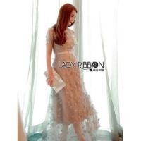 ราคา ฟรี EMS ชุดเดรสยาว งานป้าย Lady Ribbon Thailand เสื้อผ้าแฟชั่นผู้หญิง Dress Size S สีเทา พร้อมส่งสวยเหมือนแบบ (1055614962)