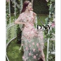 ราคา เดรสสไตล์เจ้าหญิง เดรสดอกไม้งานป้ายDNY (1463129737)