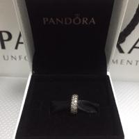 ราคา ส่งต่อ Pandora Gold Pave’ Inspiration Spacer Charm ของแท้ 100% อปก.ครบ (2194906609)