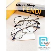 ราคา Fendi Round Metal FF Eyeglasses กรอบแว่นสายตาทรงกลม ดีเทลจัดเต็ม ของแท้ FE50052U (27276490295)
