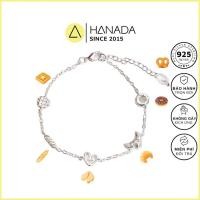 ราคา [รับประกันตลอดอายุการใช้งาน] สร้อยข้อมือเงินแท้ Hanada 925 พร้อมรูปทรงครัวซองต์ สร้อยข้อมือของขวัญ สวมใส่ทุกวัน 2448 H18 (43613592342)