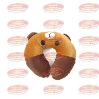 ราคา หมอนรองคอรถยนต์ หมอนรองคอ U สีน้ําตาล Line สีน้ําตาล คุณภาพ SNI (9315652228)