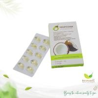 ราคา Tropicana น้ำมันมะพร้าวบริสุทธิ์สกัดเย็นออร์แกนิก ชนิดแคปซูล บรรจุ 500 มิลลิกรัม x 10 เม็ด (51054) (10041170846)
