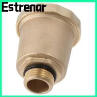 ราคา ESTRENAR Release Vent Valve, Gold Brass Float Valve Kit, ทนทานแนวตั้ง 1/2"G Air Vent Valve เครื่องทําน้ําอุ่น (42324405404)