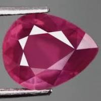 ราคา Sale ทับทิมพม่าแท้ RUBY เนื้อเทียน สีชมพู พาสเทล สวยหวาน ทรงหยดน้ำ เหลี่ยมเจียระไน (9712510209)