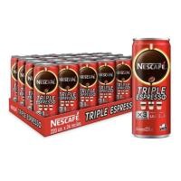 ราคา NESCAFE Triple Espresso 220ml เนสกาแฟ ทริปเปิ้ล เอสเพรสโซ่ ช็อต 220มล ยกแพ็ค บรรจุ 24กระป๋อง (13047098422)