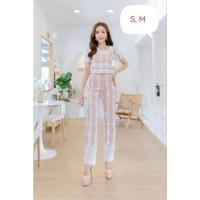 ราคา 375บ ชุดเซ็ท Set ไซส์ XS เสื้อ อก 30 กางเกงเอว 25 ลูกไม้ สีขาว มือสอง สภาพดีมากค่ะ ใส่ไปวัด ทำงาน ใส่ออกงานได้ (28901633787)