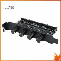 ราคา Pc 8 Channels Fan Hub 4 Knob Cooling Fan Speed Controller For Cpu Case Hdd Vga Pwm Fan Pci Bracket Power By 12V Fan Control (6776528057)
