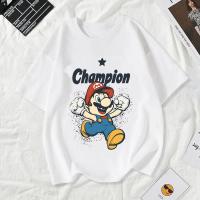 ราคา [2025NEW]เสื้อ Champion X MARIO ผ้า cotton 100% 179บาท ส่งฟรี รัดรูป สไตล์ แฟชั่น สีดำ ไม่ย้วย ผ้าหนาทรงสวย ยับยากร (24242678143)
