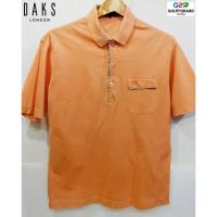 ราคา DAKS LONDON แท้ เสื้อยืดโปโลแขนสั้นสีส้ม (2110804210)