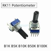 ราคา 2pcs RK11 Potentiometer B1K 5K 10K 50K 100K 250K Single-unit 4 pins ผสม ConsoleVolume เครื่องขยายเสียงความยาว 18 มม.ครึ่งเพลา (42519242393)