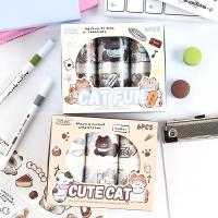 ราคา 6 ม้วนชนิดบรรจุกล่องแมวน่ารักธีม Masking Tapes วรรณกรรมสมุดภาพ Deco DIY สติกเกอร์เทป (40917253548)
