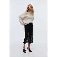 ราคา H&M(เอชแอนด์เอ็ม) กระโปรงดินสอลูกไม้ Women Lace pencil skirt 1290801_2 (57250827419)