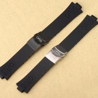 ราคา สายนาฬิกาข้อมือซิลิโคน กันน้ํา คุณภาพดี สําหรับ ORIS Diving Series 733 24 * 11 มม. (29400557779)