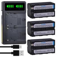 ราคา 5200mAh 7 NP-F750 Bateria NP-F770 NP F770 Battery + Charger for LED Video Light Yongnuo Godox YN3 (26758936477)