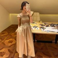 ราคา ชุดกระโปรงสไตล์ฝรั่งเศสมีแขนบินและเอวแคบ ดีไซน์เก๋สำหรับฤดูร้อน (54902218874)