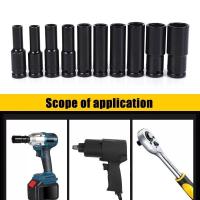 ราคา ลูกบล็อกยาว ลูกบล็อก 6 เหลี่ยมยาว 1/2"(4หุน) รมดำ เกรด CRV ลูกบล็อกลม บล็อกขันล้อ ถอดล้อ บล็อกไฟฟ้า บล็อก ข้อต่อ แยกขาย (18351314309)