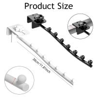 ราคา สแตนเลสตารางหลอดปรับแขวนตะขอ7ลูกปัดข้างเตียงหอพักเก็บตะขอบาร์ที่มีสวิงอาร์มคงที่ผนังชั้นอบแห้งสําหรับขโมยหน้าต่างห้องนอนไม่เจาะ (53401701388)