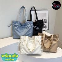 ราคา koreacollectionshop(KR2007) กระเป๋าสะพายไหล่ใบใหญ่ ขนาด 18นิ้ว ผ้าไนล่อน (24279758190)