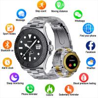 ราคา สินค้าตีนาฬิกาสมาร์ทพร้อมการโทร Luxury Smartwatch สมาร์ทวอท์ชผู้ชาย Yacht Range Master หน้าจอ AMOLED โหมดกีฬาสําหรับ Android (43518506244)