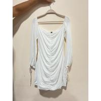 ราคา เดรสสั้นแขนยาวสีขาวH&M (23586944368)