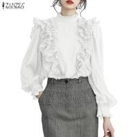 ราคา ZANZEA เสื้อเบลาส์ลูกไม้แขนยาว สไตล์เกาหลี สำหรับผู้หญิง (53852269243)