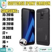 ราคา Samsung J4 J7 + J6 Plus J1 ACE J8 2018 J5 2016 J7 Duo Softcase ipaky Carbon Casing Silicon Case Premium (44700279687)