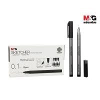 ราคา M&Gปากกาตัดเส้นสีดำ 0.05mm-0.8mm Micro Fineliner (2341395286)