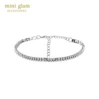 ราคา Miniglam Classic Crystal C Choker Necklace สร้อยคอโชคเกอร์คริสตัลแบบสั้นสีเงิน (2772605890)