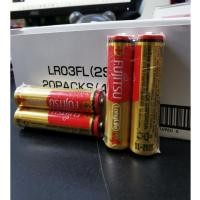 ราคา Fujitsu Alkaline AAA LR03 ถ่านอัลคาไลน์ Long life Battery AAA LR03FL ฟูจิตสึ รุ่นสีทอง -แท้ ประกันศูนย์ไทย (25508714946)