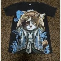 ราคา เสื้อยืดลายแมวมือสอง มีห่วงที่จมูก (23208230667)