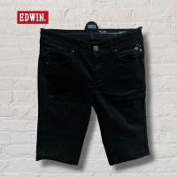 ราคา Edwin Something กางเกงยีนส์ขาสั้นสีดํา Original Second Preloved (23986594332)