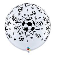 ราคา ลูกโป่งจัมโบ้ 36 นิ้ว White Football Qualatex Round Latex Balloons (พร้อมส่ง) (6818277855)
