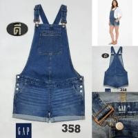 ราคา 358. เอววัดจริง 35-36 ( ป้าย M ) เอี๊ยมยีนส์ คลุมท้อง GAP materrnity (23768072444)