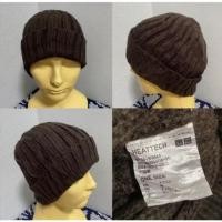 ราคา หมวกไหมพรม Uniqloมือสองของแท้สีน้ำตาล.​ (44359125468)