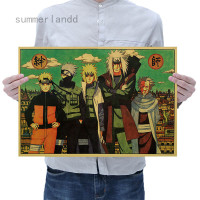 ราคา การ์ตูน Naruto Bars Drawing โปสเตอร์ Adornment Vintage โปสเตอร์ Retro สติ๊กเกอร์ติดผนัง (21381775605)