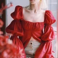 ราคา Mitr Mali Blouse เสื้อแขนตุ๊กตา เสื้อไปทะเล แขนยาว ผ้าฝ้าย ขายดี (27361535025)