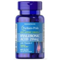 ราคา กรดไฮยาลูรอนิค Hyaluronic Acid 20 mg 60 Capsule Puritan's Pride (1977659123)