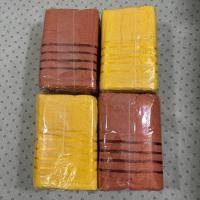 ราคา ผ้าขนหนู ผ้าเช็ดตัว Cotton สีน้ำตาล/เหลือง ขนาด 70*140.cm แพ็ค 6ผืน (51900324934)